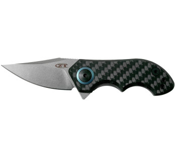 ZT0022 Faca dobrável Zero Tolerance Cabo em titânio carbono de 7,5 cm