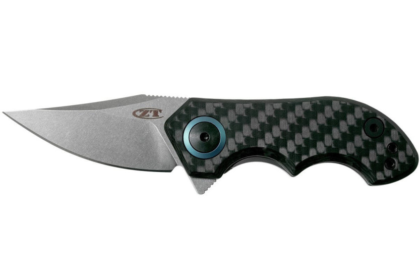 ZT0022 Zero Tolerance foldekniv 7,5 cm titanium carbon håndtag