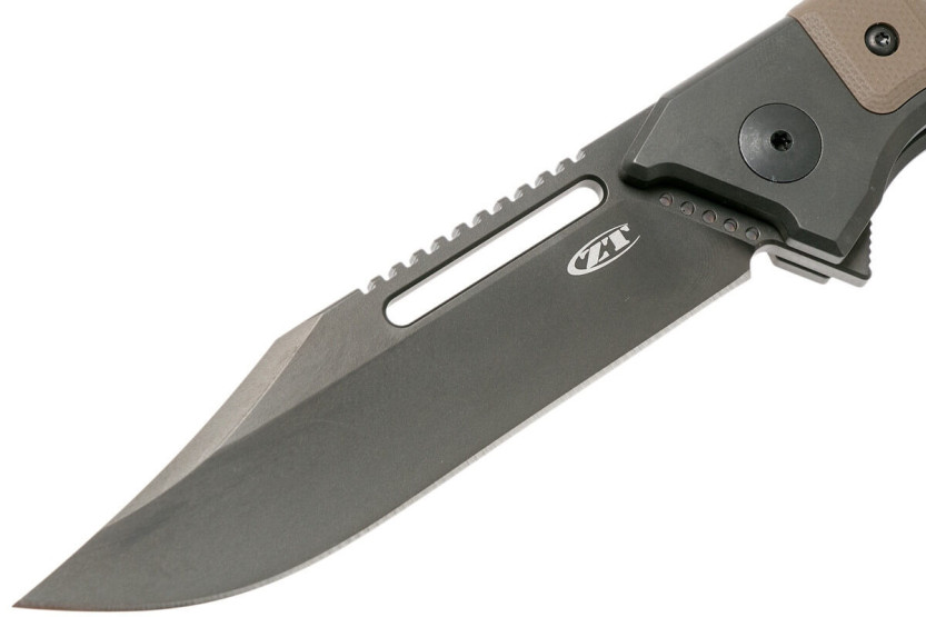0223 Navalha dobrável Zero Tolerance com cabo em titânio G10 de 12,8 cm