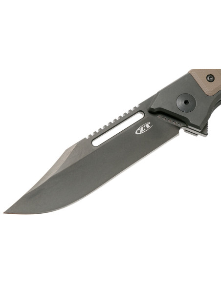 0223 Navalha dobrável Zero Tolerance com cabo em titânio G10 de 12,8 cm