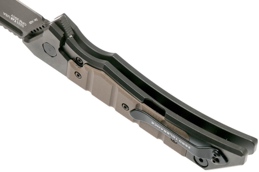 0223 Navalha dobrável Zero Tolerance com cabo em titânio G10 de 12,8 cm