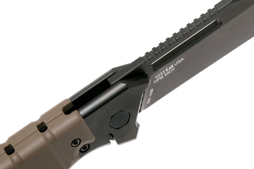 0223 Navalha dobrável Zero Tolerance com cabo em titânio G10 de 12,8 cm