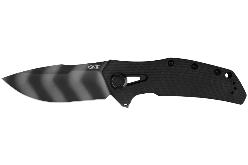 ZT0308BLKTS Zero Tolerance foldekniv Tiger Strip G10 titanium håndtag sort 13,2 cm