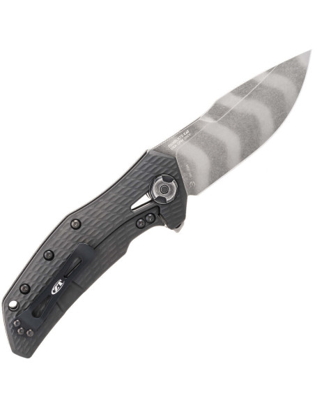 ZT0308BLKTS Zero Tolerance foldekniv Tiger Strip G10 titanium håndtag sort 13,2 cm