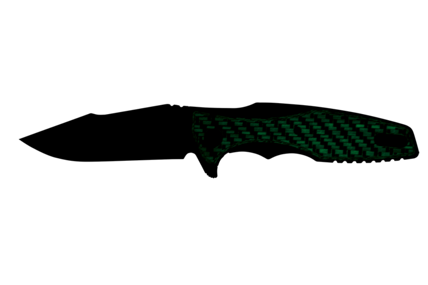 ZT0393GLCF Coltello pieghevole Zero Tolerance 12,1 cm in fibra di carbonio fosforescente e manico in titanio