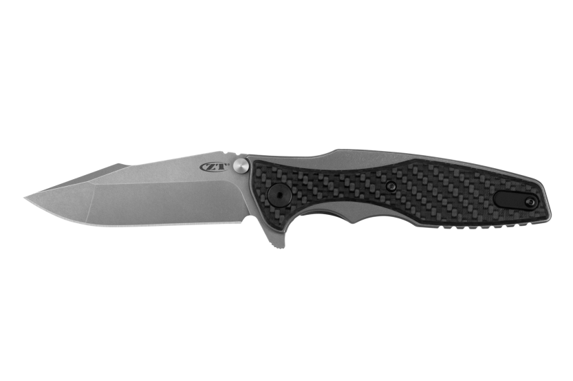 ZT0393GLCF Zero Tolerance foldekniv med fosforescerende kulfiber- og titaniumhåndtag 12,1 cm