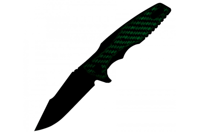 ZT0393GLCF Zero Tolerance foldekniv 12,1 cm fosforescerende kulfiber- og titaniumhåndtag