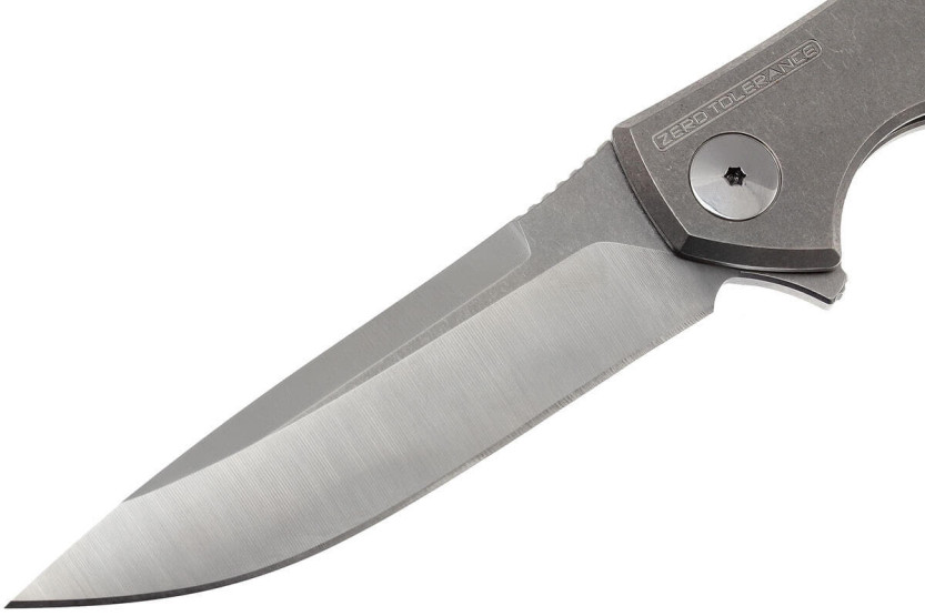 ZT0450 Coltello pieghevole Zero Tolerance con manico in titanio da 10,4 cm