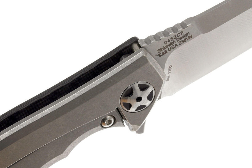 ZT0452CF Zero Tolerance foldekniv kulfiber- og titaniumhåndtag 13,2 cm