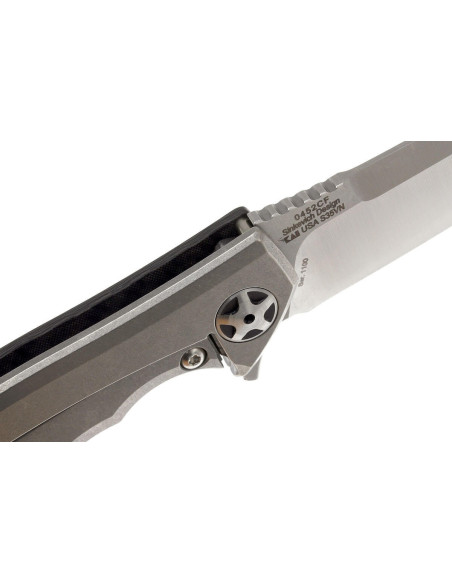ZT0452CF Zero Tolerance foldekniv kulfiber- og titaniumhåndtag 13,2 cm