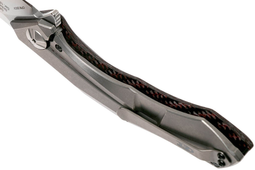 ZT0462 Faca dobrável Zero Tolerance cabo em fibra de carbono e titânio 13,3 cm