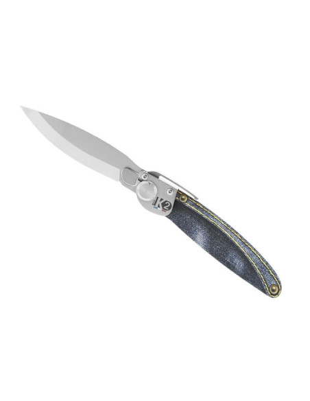 K2.15M foldekniv, stålhåndtak, 11,5 cm, 3D-printet jean-design