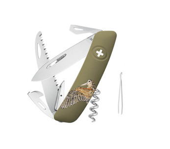 SWIZA D05 olive woodcock multifunktionskniv12 funktioner 95mm