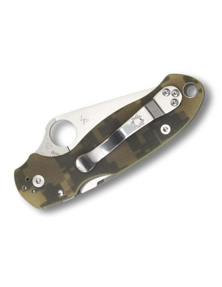 Faca dobrável Spyderco Para 3 11cm cabo G10 camuflado