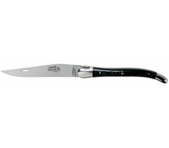 Forge de Laguiole taitettava veitsi 12cm musta kahva