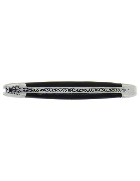 Faca dobrável Forge de Laguiole, cabo em chifre escuro, 12 cm
