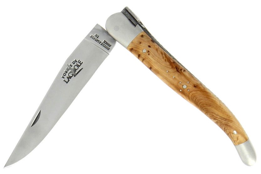 Coltello pieghevole Forge de Laguiole con manico in legno di ginepro 12 cm