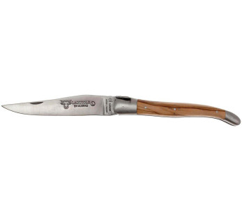 Navaja Laguiole en madera de olivo Aubrac mango 12cm