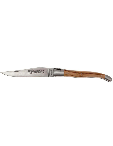 Laguiole foldekniv i Aubrac oliventre med 12 cm skaft