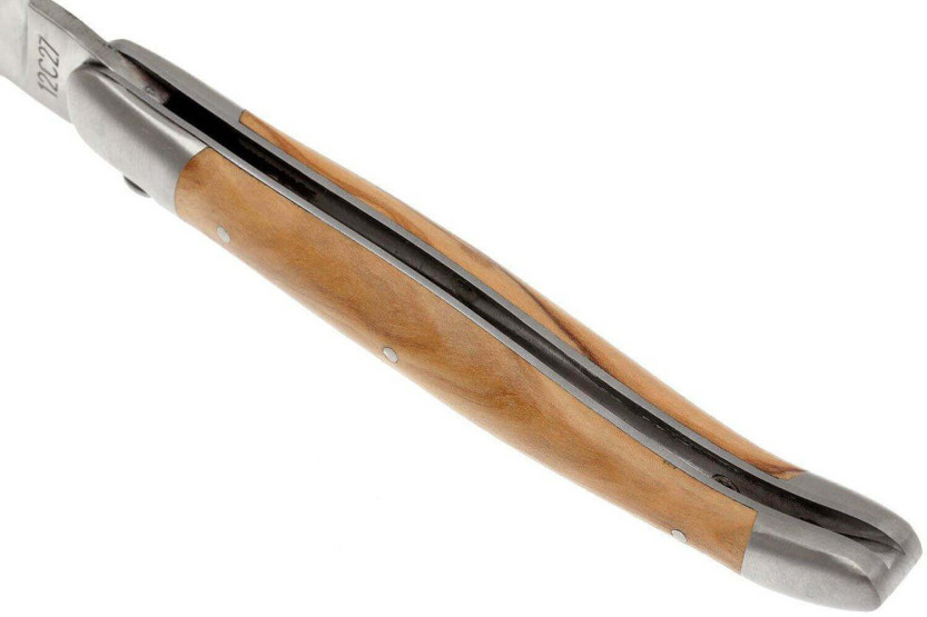 Laguiole foldekniv i Aubrac oliventre med 12 cm skaft