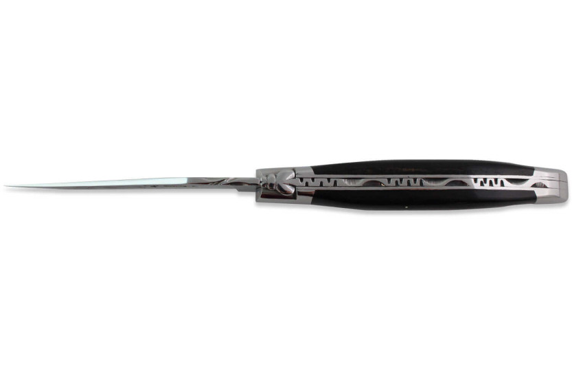 Laguiole foldekniv i Aubrac med 12 cm ibenholtskaft