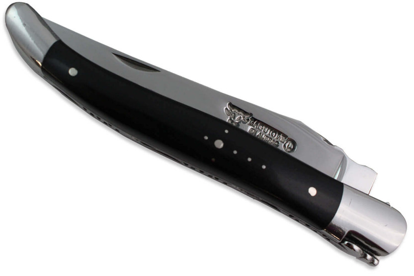 Coltello pieghevole Laguiole in Aubrac con manico in ebano da 12 cm