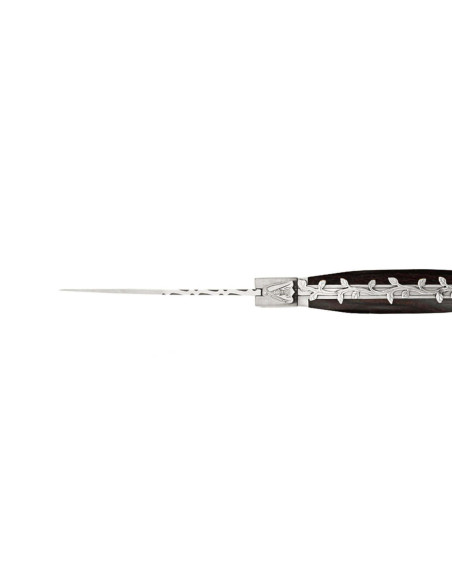Laguiole Bougna Navaja barroca 12cm marrón