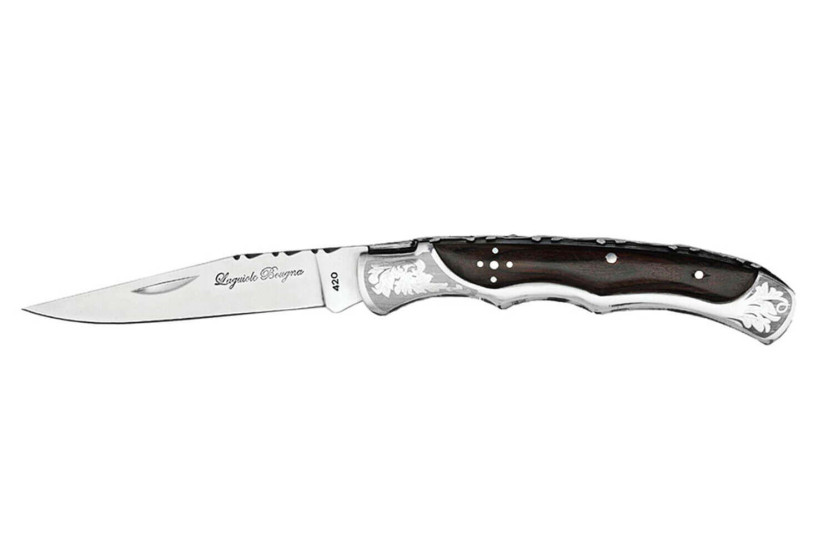 Laguiole Bougna Navaja barroca 12cm marrón