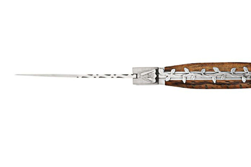 Laguiole Bougna Barock fällkniv 12cm zebraträ
