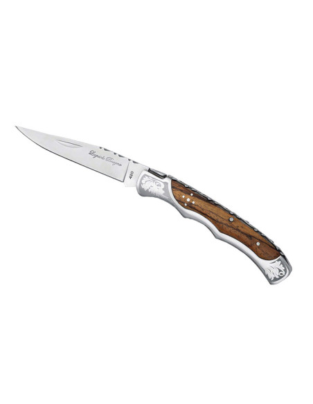 Laguiole Bougna Baroque taittoveitsi 12cm seepra puu