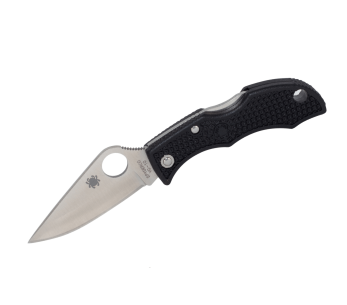 Spyderco Ladybug 3 Plain Edge LBKP3 foldekniv 6,3 cm med flatt nylon/glassfiberhåndtak