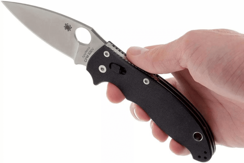 Klappmesser Spyderco Manix 2aus Fiberglas schwarz 8,6cm