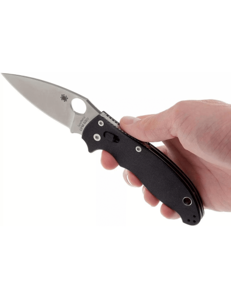 Spyderco Manix 2 black fiberglass folding knife 8.6cm