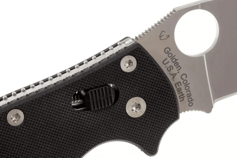 Spyderco Manix 2 black fiberglass folding knife 8.6cm