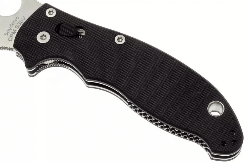 Spyderco Manix 2 musta lasikuituinen taittoveitsi 8.6cm