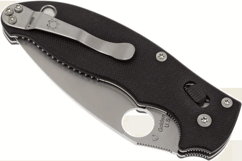 Spyderco Manix 2 musta lasikuituinen taittoveitsi 8.6cm