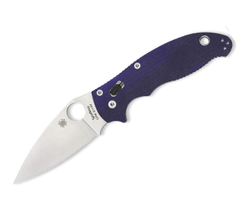 Spyderco Manix 2 taittoveitsi C101GPDBL2 sininen G10 kahva 11.8cm