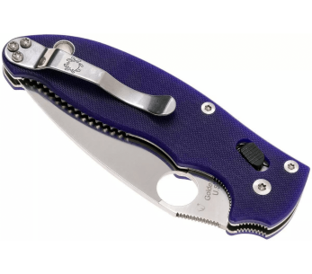 Navaja Spyderco Manix 2 C101GPDBL2 mango G10 azul 11.8cm 2