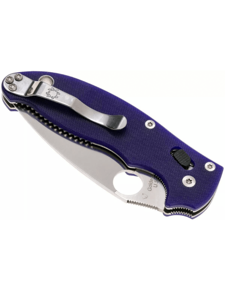 Spyderco Manix 2 C101GPDBL2 manico in G10 blu 11,8 cm coltello pieghevole