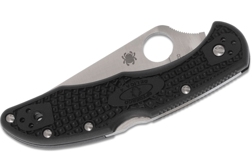 Spyderco Delica 4 C11FPBK vouwmes zwart nylon/fiberglas handvat 10,8cm
