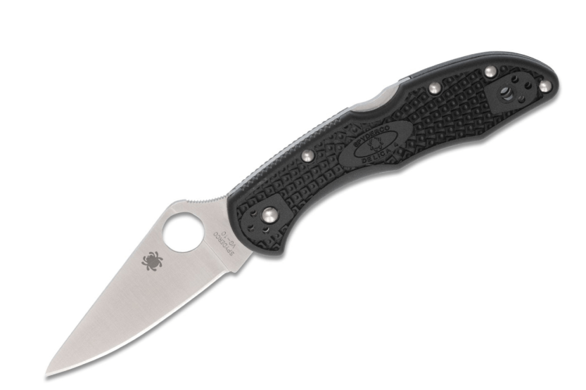 Spyderco Delica 4 C11FPBK coltello pieghevole 10,8 cm manico in nylon nero/fibra di vetro