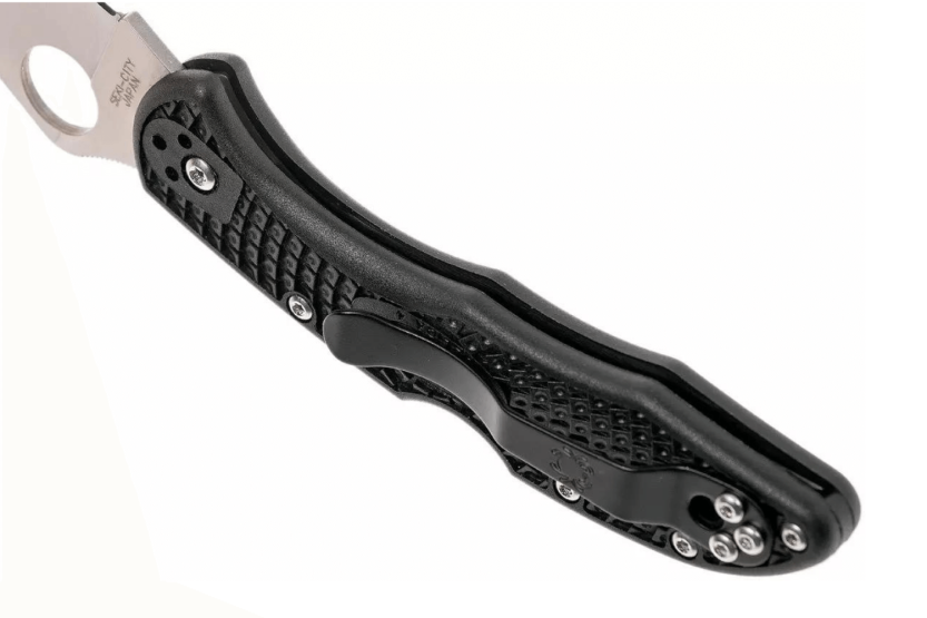 Spyderco Delica 4 C11FPBK coltello pieghevole 10,8 cm manico in nylon nero/fibra di vetro