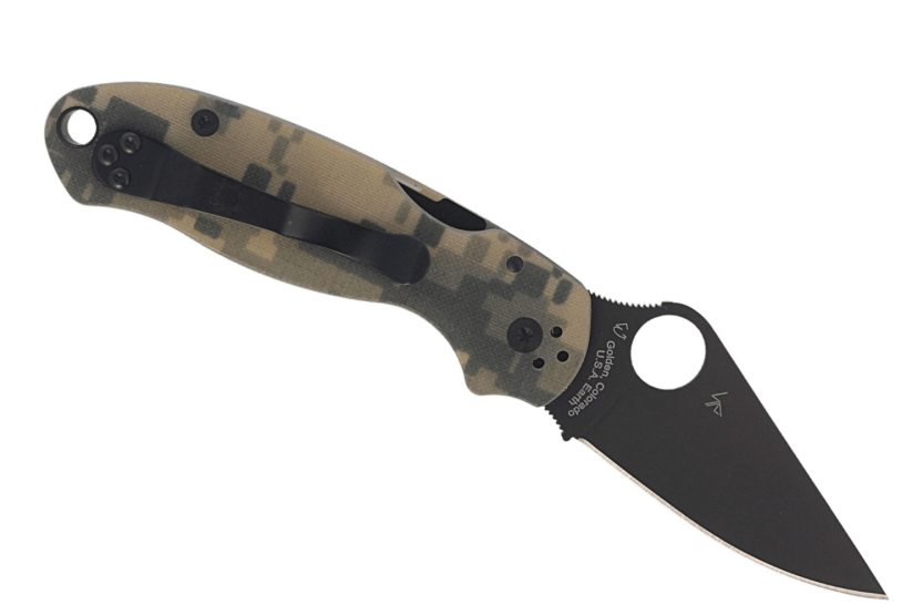 Spyderco Para 3 C223GPCMOBK G10 musta naamiointi taittoveitsi 10.9cm