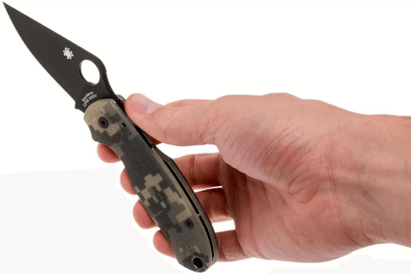 Navaja Spyderco Para 3 C223GPCMOBK G10 negra camuflaje 10.9cm