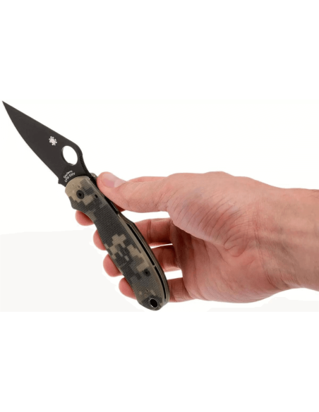 Navaja Spyderco Para 3 C223GPCMOBK G10 negra camuflaje 10.9cm