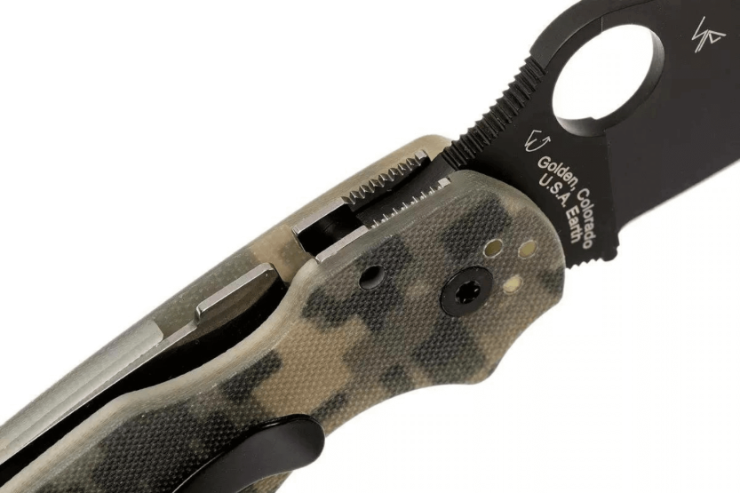 Spyderco Para 3 C223GPCMOBK G10 musta naamiointi taittoveitsi 10.9cm