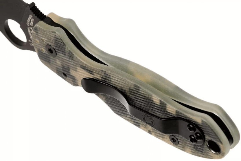Canivete dobrável Spyderco Para 3 C223GPCMOBK G10 preto camuflado 10,9cm
