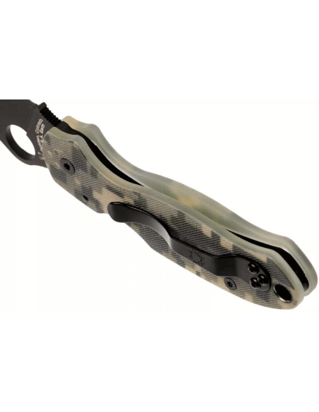 Canivete dobrável Spyderco Para 3 C223GPCMOBK G10 preto camuflado 10,9cm