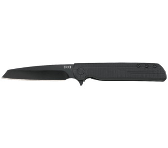 Navalha dobrável CRKT LCK + TANTO BLACK-OUT 3802K Cabo de 10,5 cm em nylon/fibra de vidro