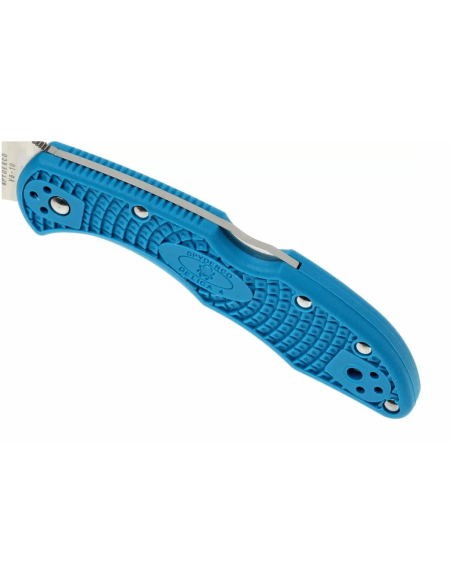 Spyderco Delica 4 C11FPBL folding knife in blue nylon/fiberglass 10.8cm